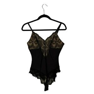 Elegant Black Lace Bodysuit/Shapewear